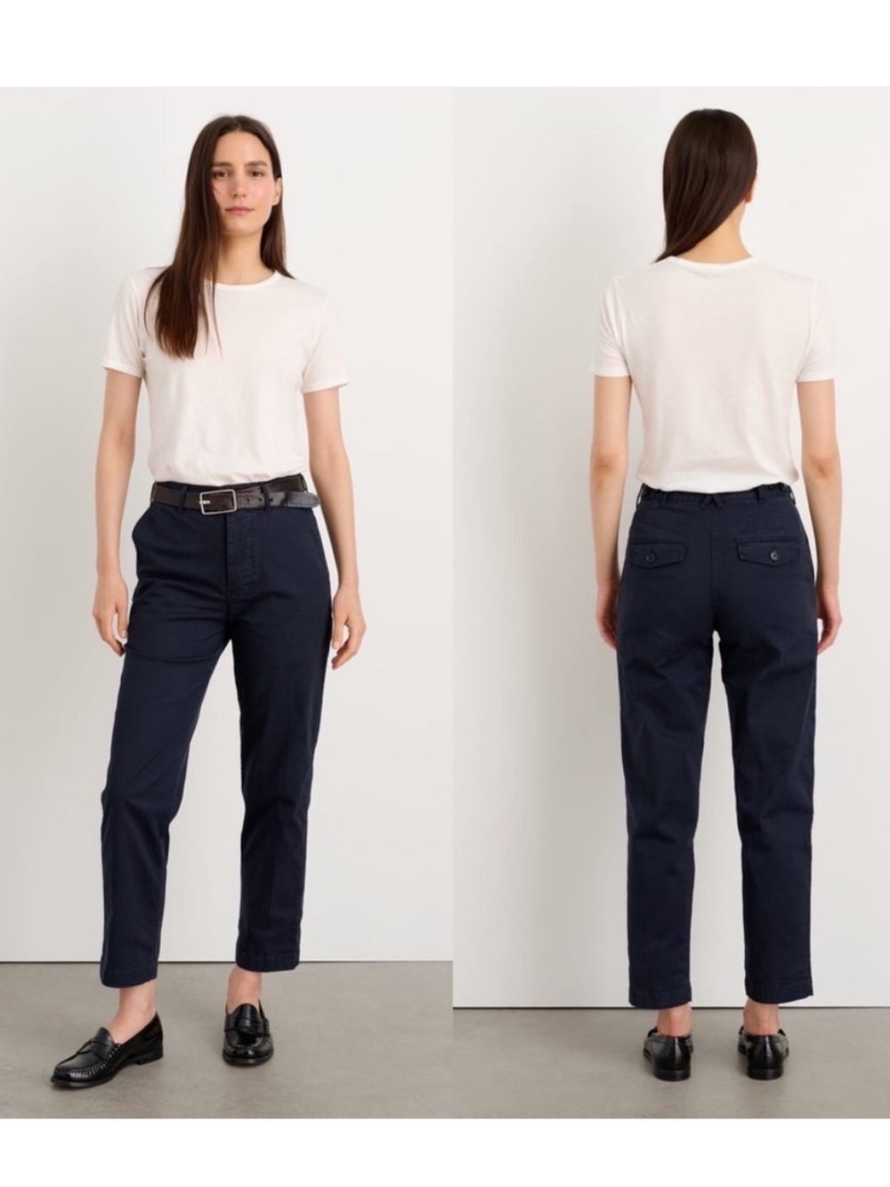 Alex Mill‎ Boyish chino pants flap pockets Navy Blue Size 0